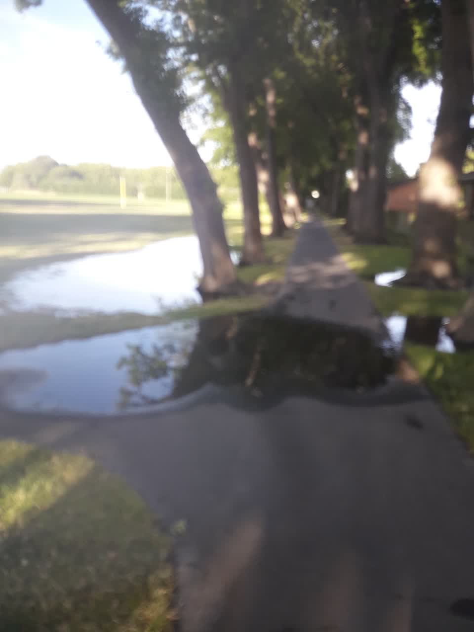 The photograph attached to this flooding report