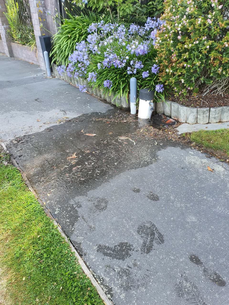 The photograph attached to this water supply report