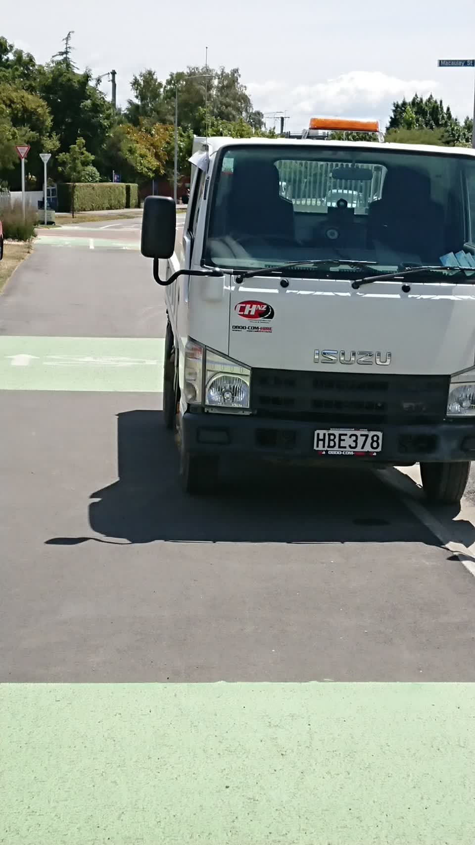 The photograph attached to this roading/streets report