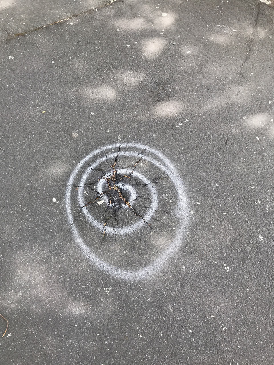 The photograph attached to this roading/streets report
