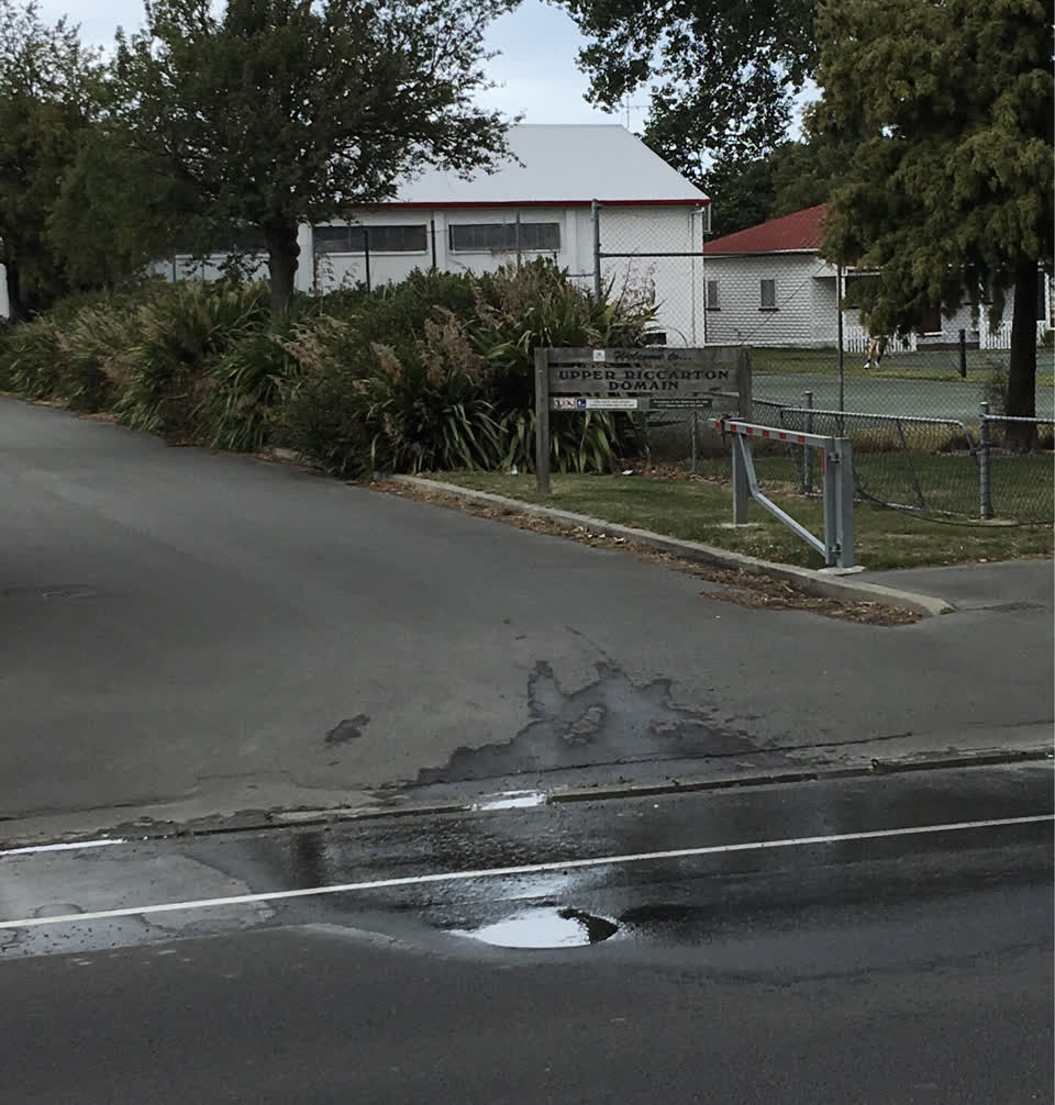 The photograph attached to this flooding report