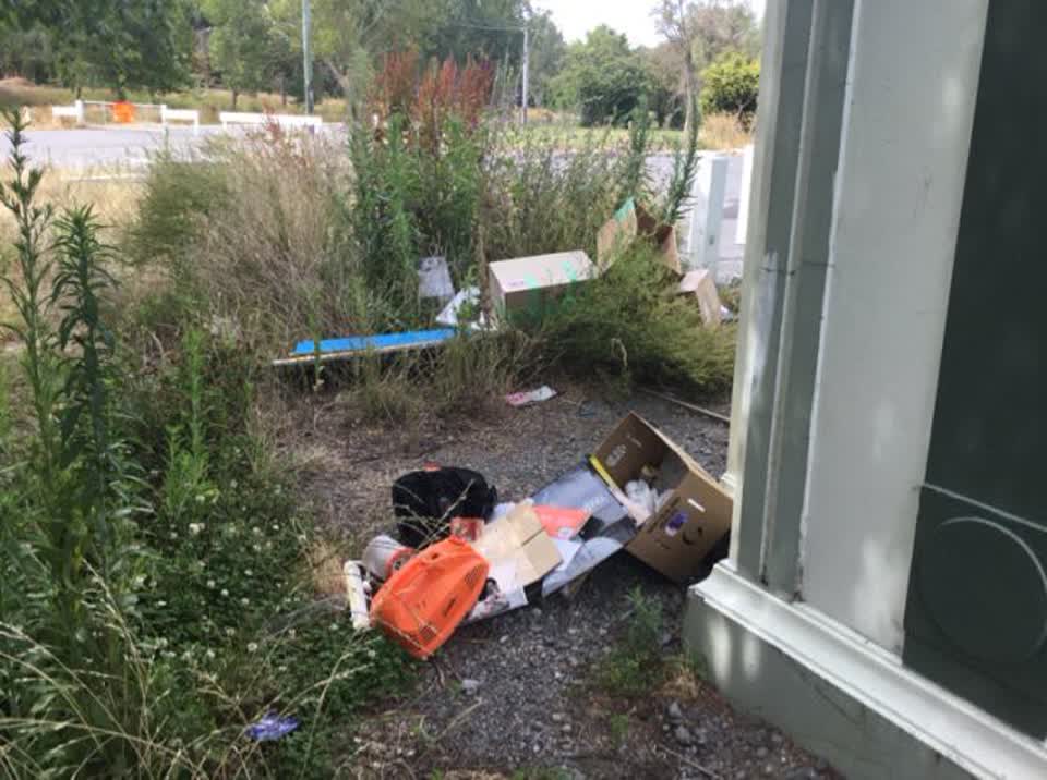 The photograph attached to this rubbish/recycling report