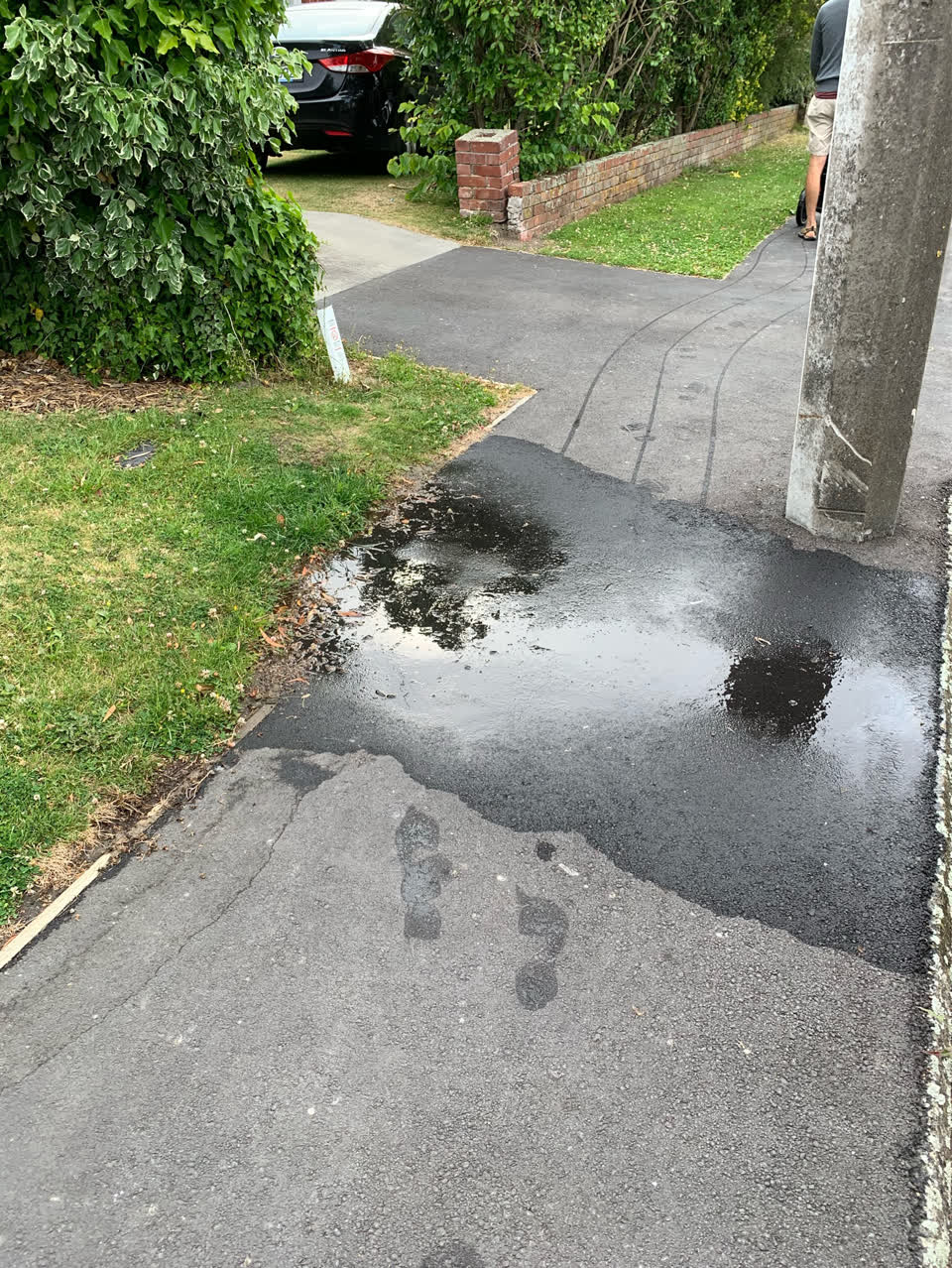 The photograph attached to this water supply report