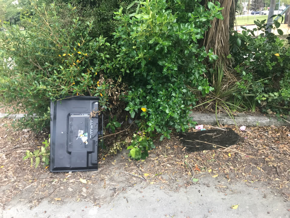 The photograph attached to this rubbish/recycling report