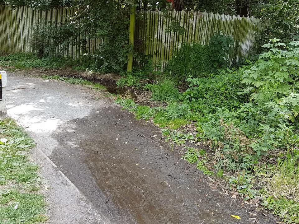 The photograph attached to this water supply report
