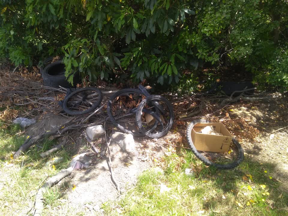 The photograph attached to this rubbish/recycling report