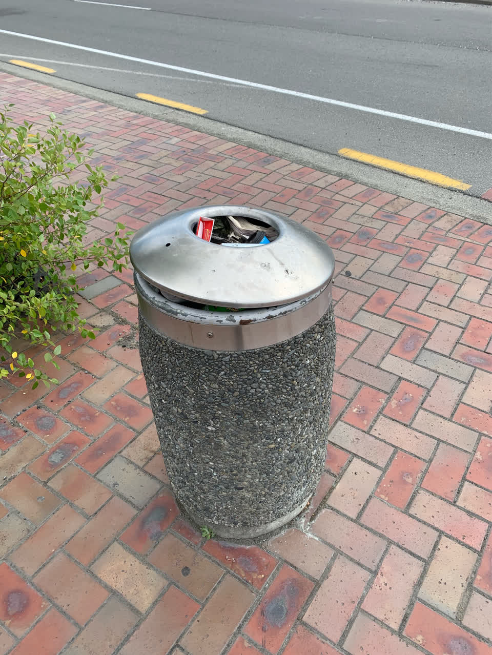 The photograph attached to this rubbish/recycling report