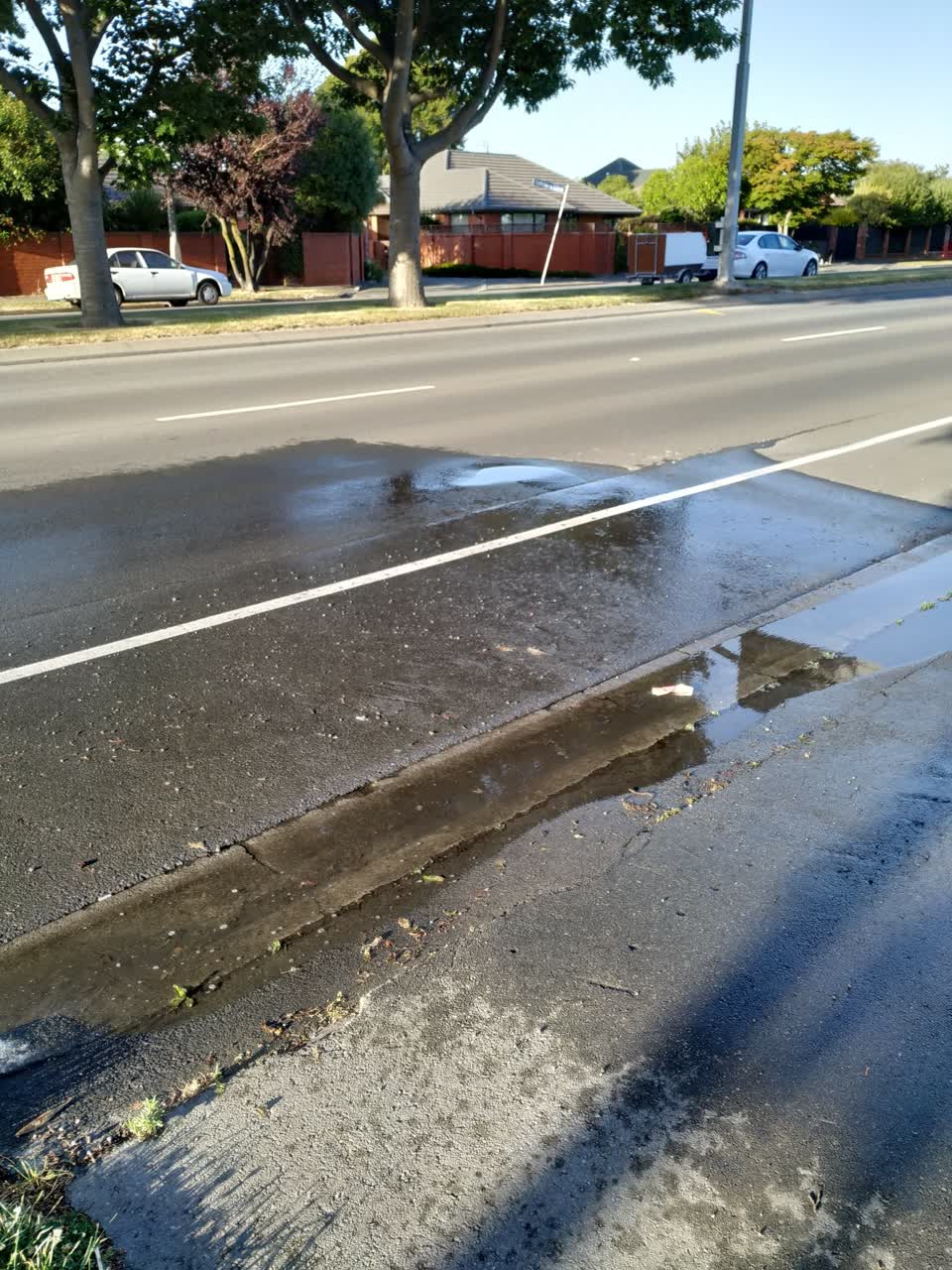 The photograph attached to this flooding report