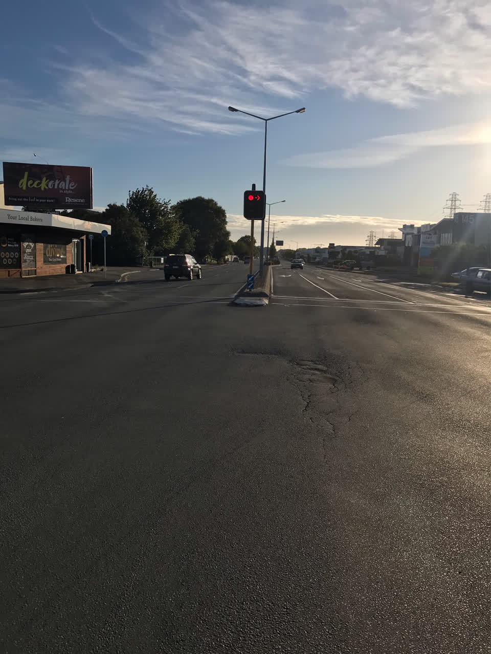 The photograph attached to this roading/streets report