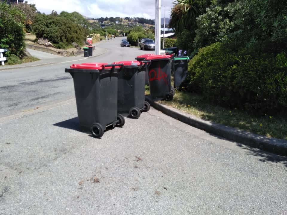 The photograph attached to this rubbish/recycling report