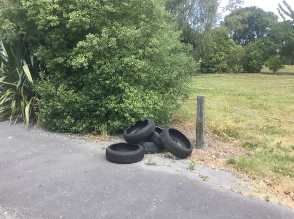 The photograph attached to this rubbish/recycling report