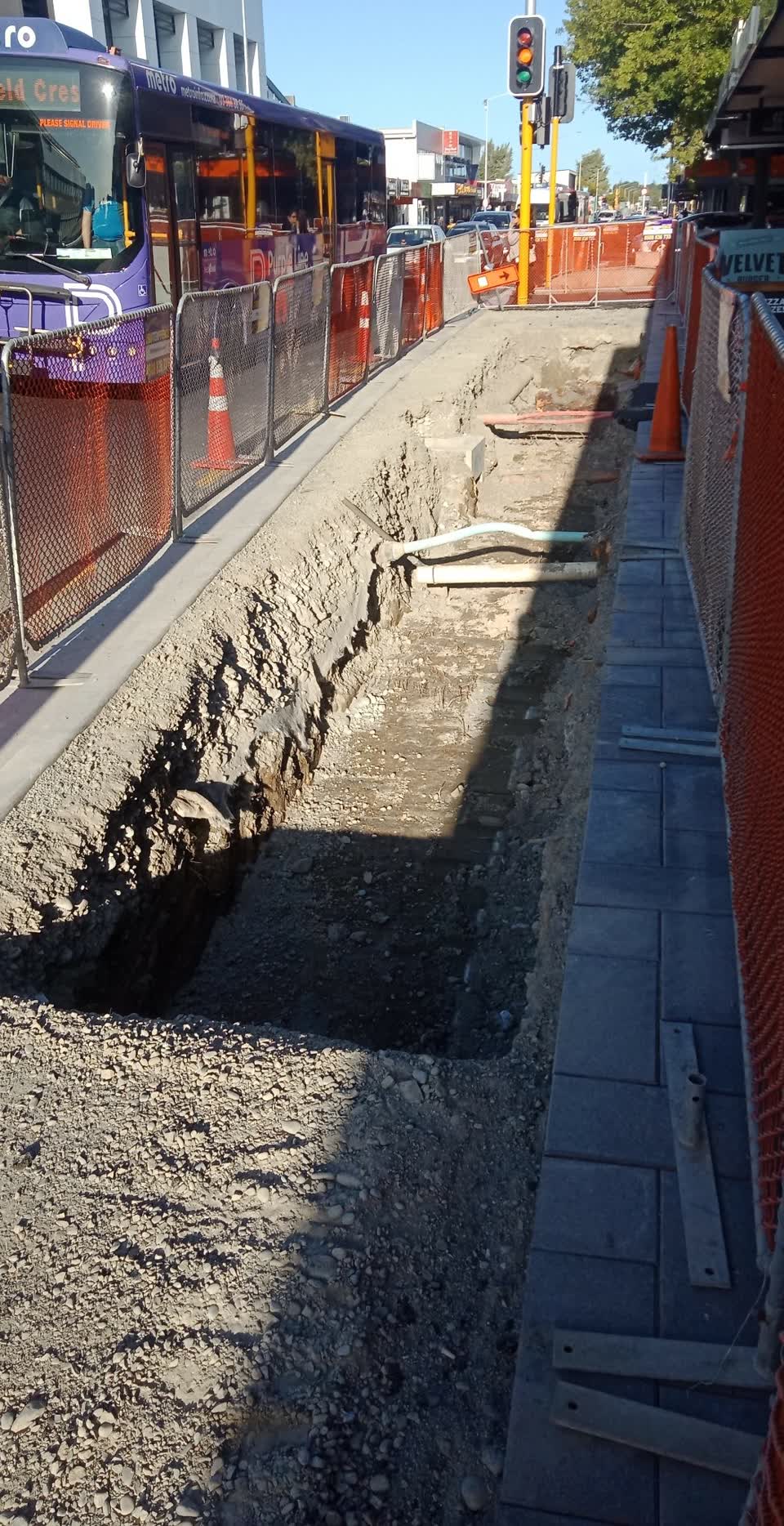 The photograph attached to this roading/streets report