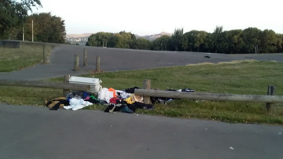 The photograph attached to this rubbish/recycling report