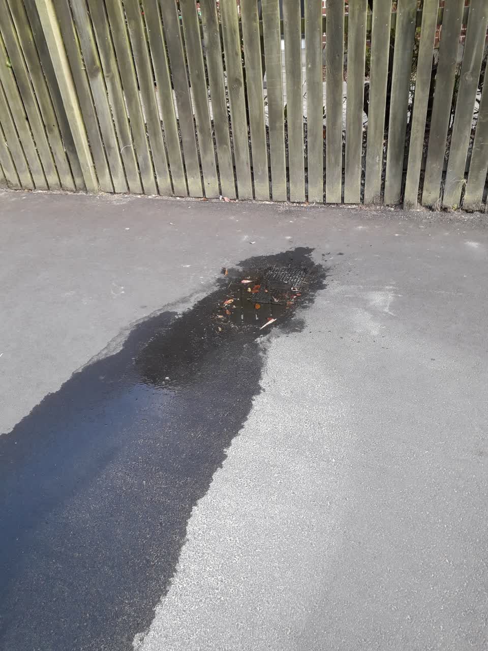 The photograph attached to this flooding report