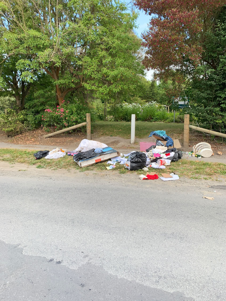 The photograph attached to this rubbish/recycling report