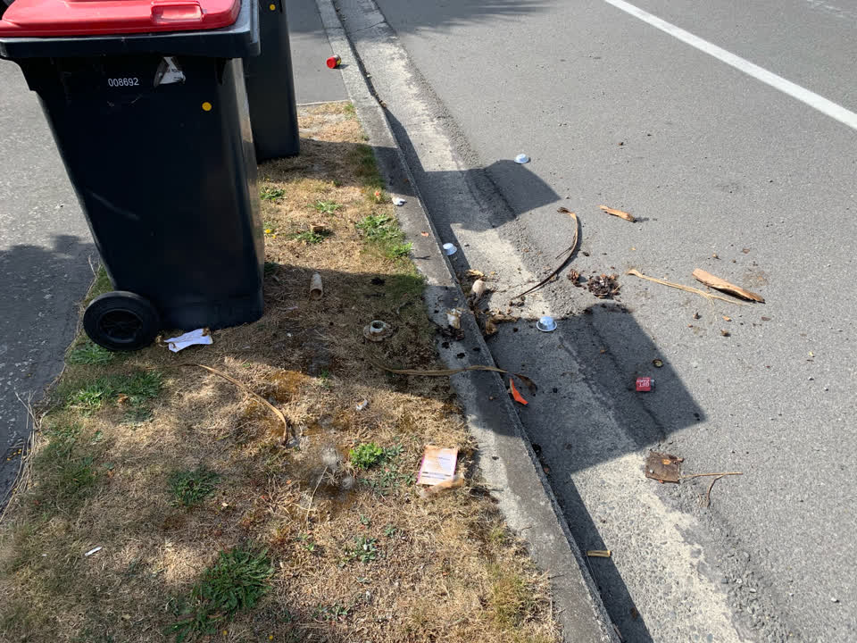 The photograph attached to this rubbish/recycling report