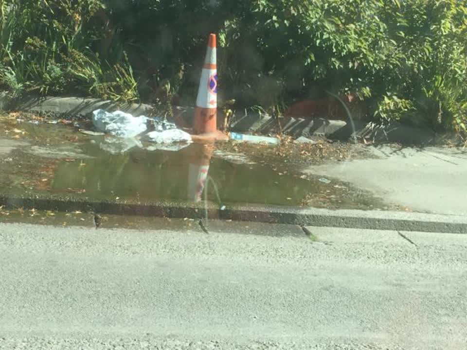 The photograph attached to this flooding report