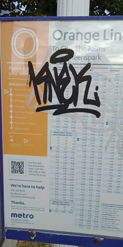 Graffiti, a report photo