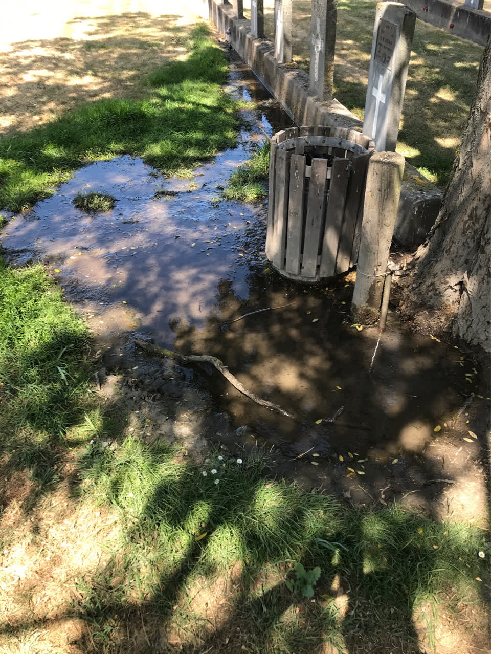 The photograph attached to this water supply report