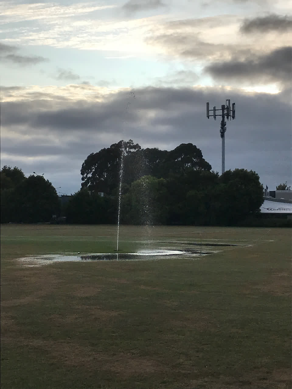 The photograph attached to this flooding report