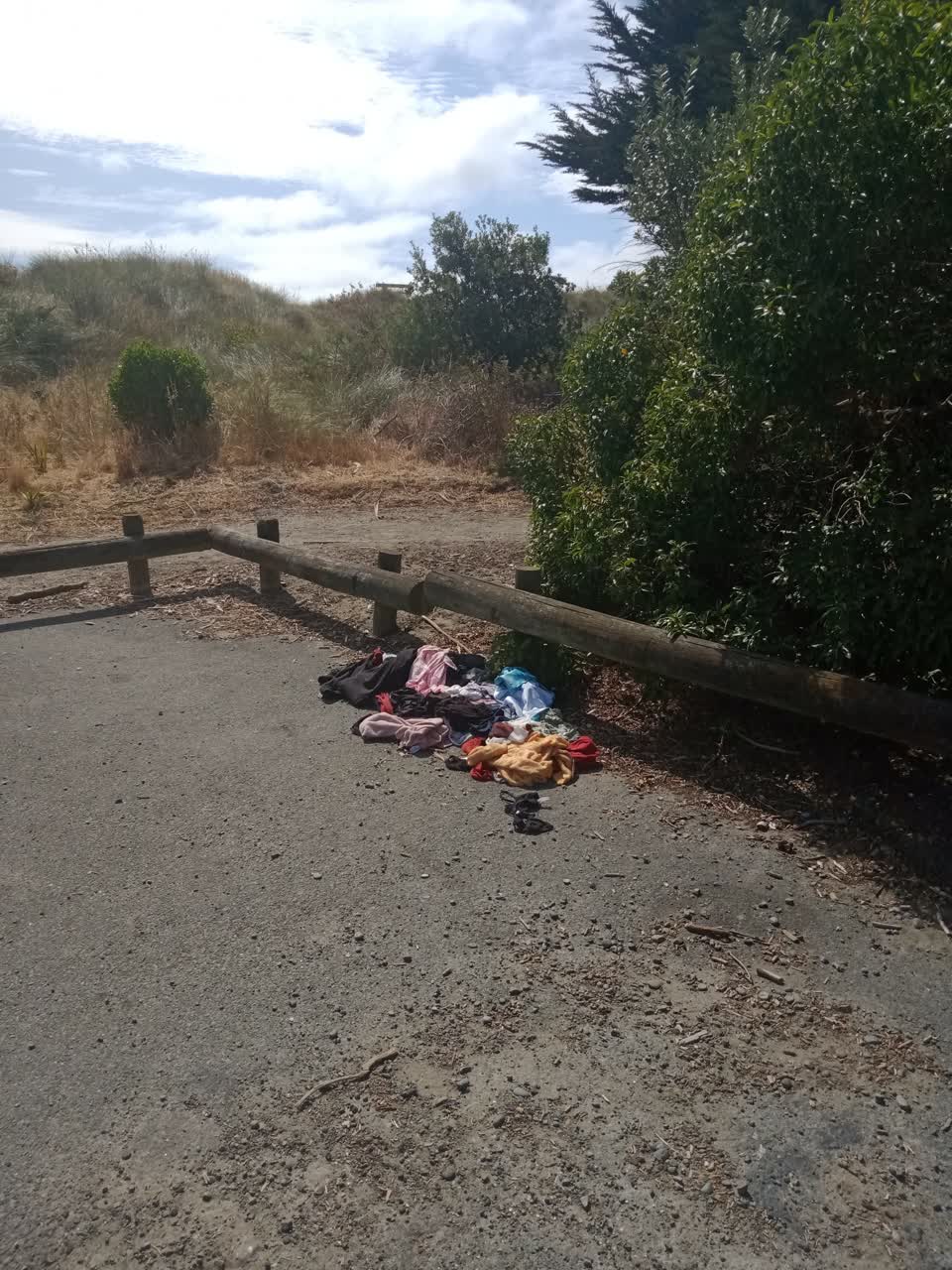 The photograph attached to this rubbish/recycling report