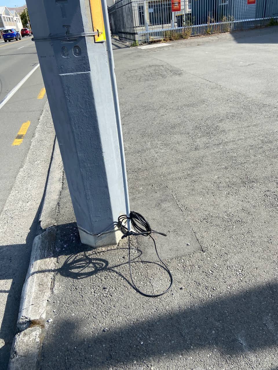The photograph attached to this roading/streets report
