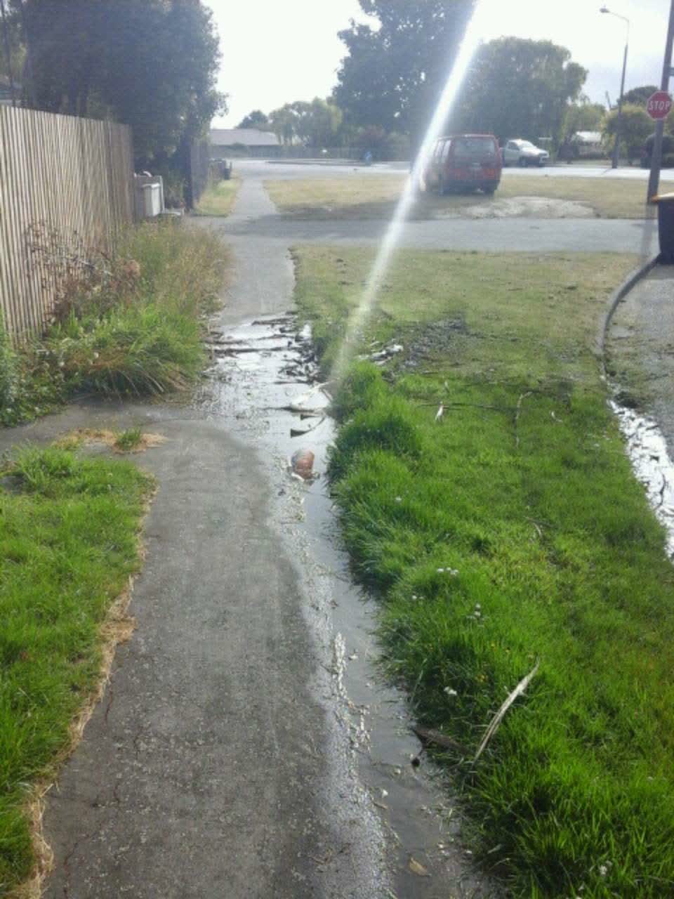 The photograph attached to this water supply report