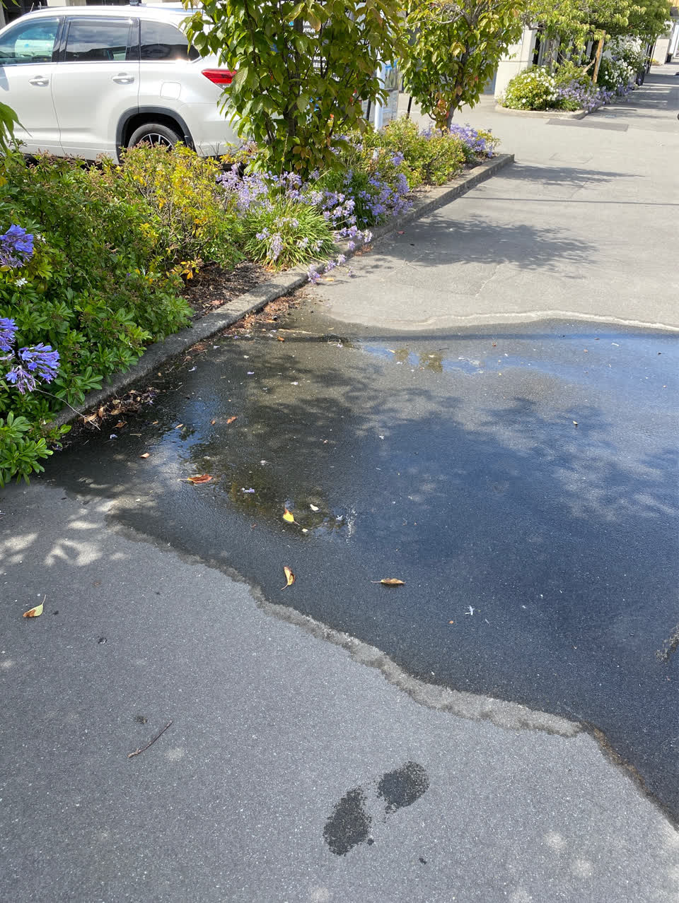 The photograph attached to this flooding report