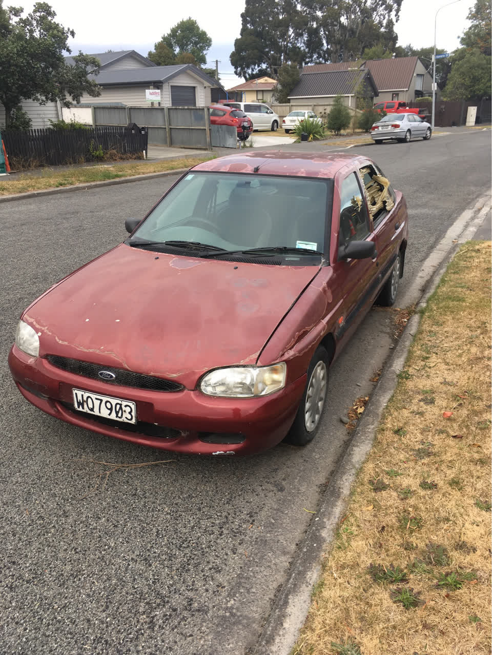 The photograph attached to this roading/streets report