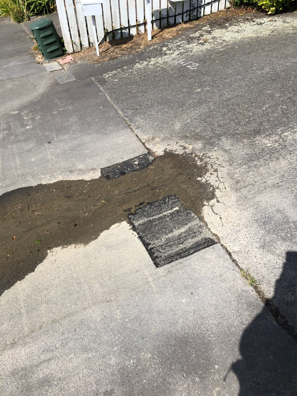 The photograph attached to this flooding report