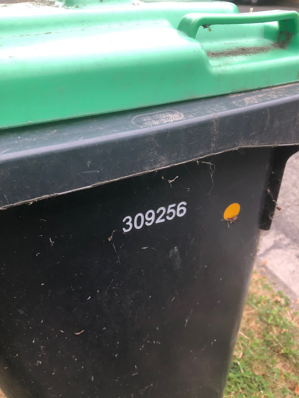The photograph attached to this rubbish/recycling report