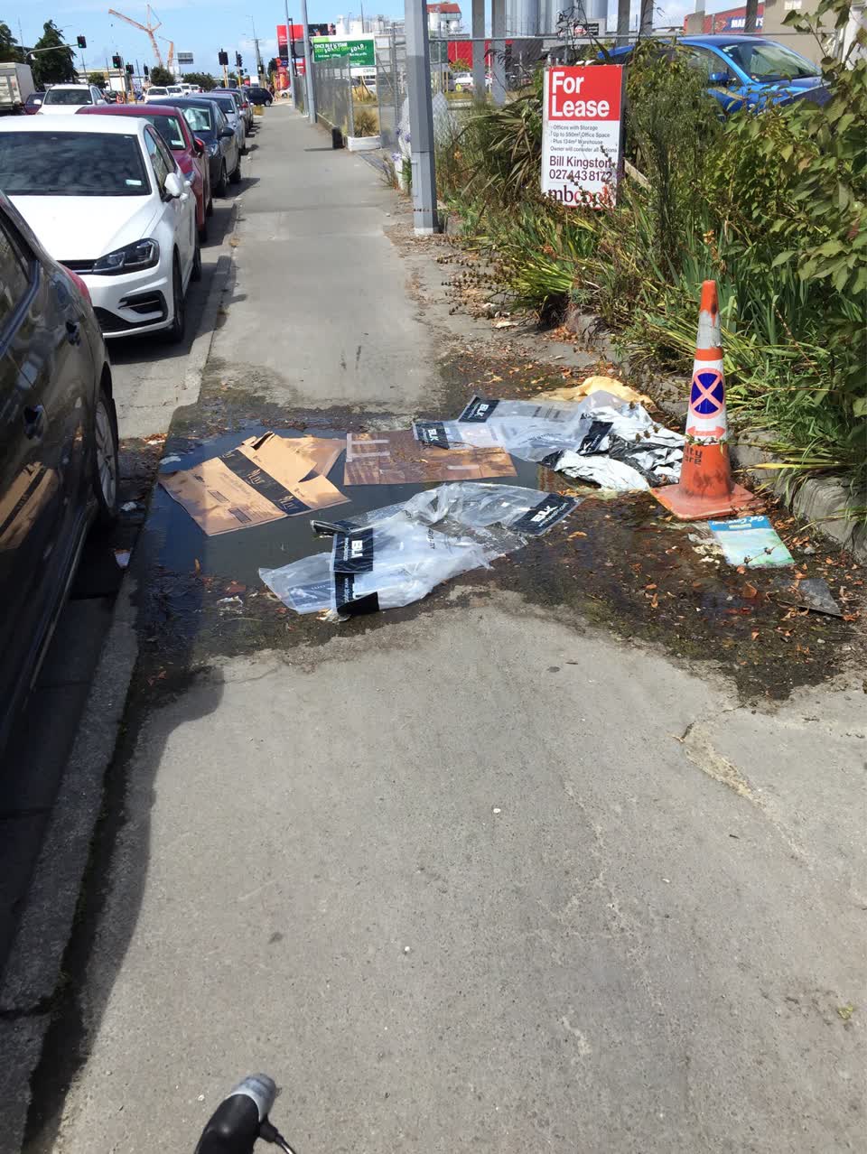 The photograph attached to this water supply report