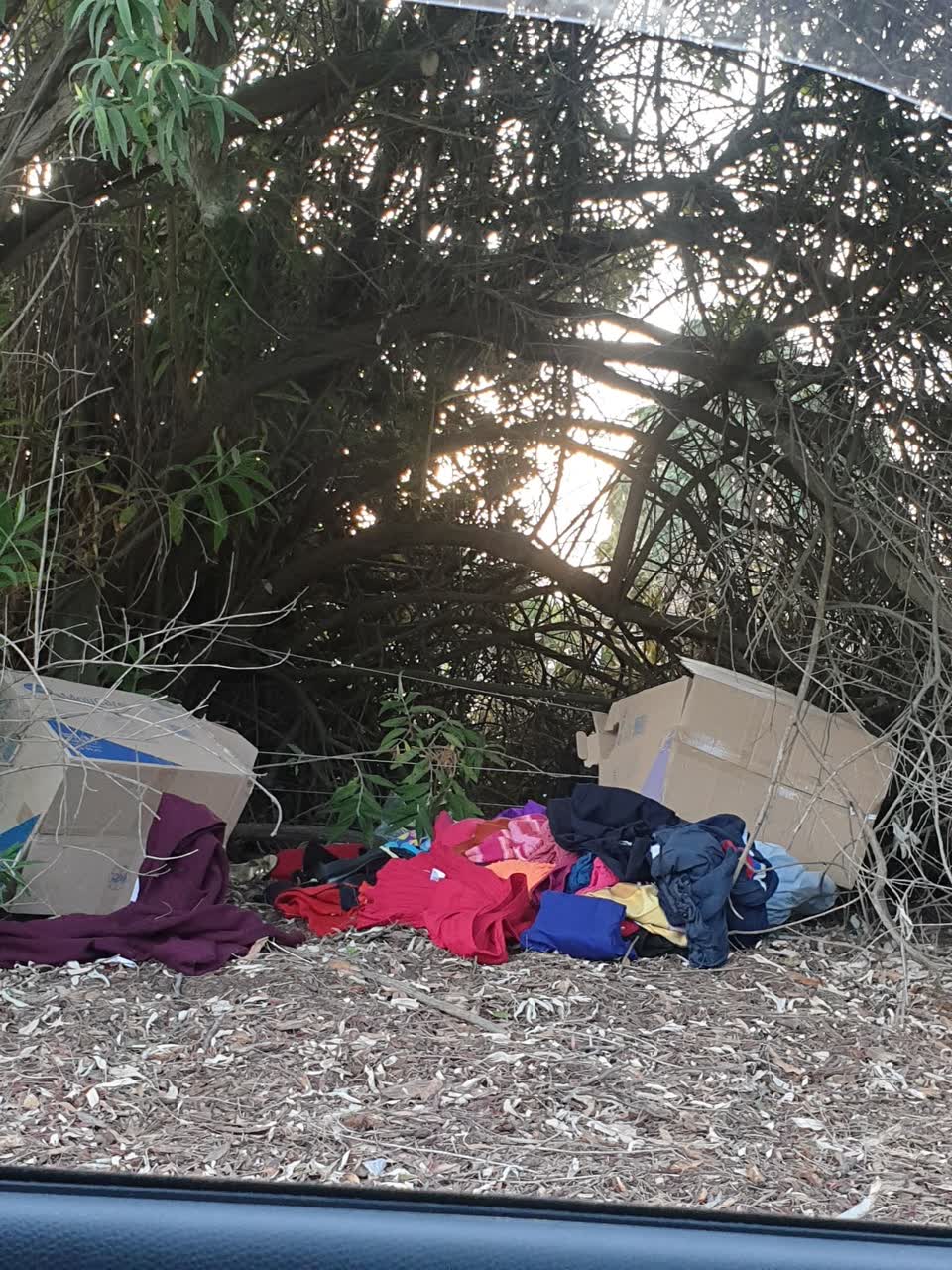 The photograph attached to this rubbish/recycling report