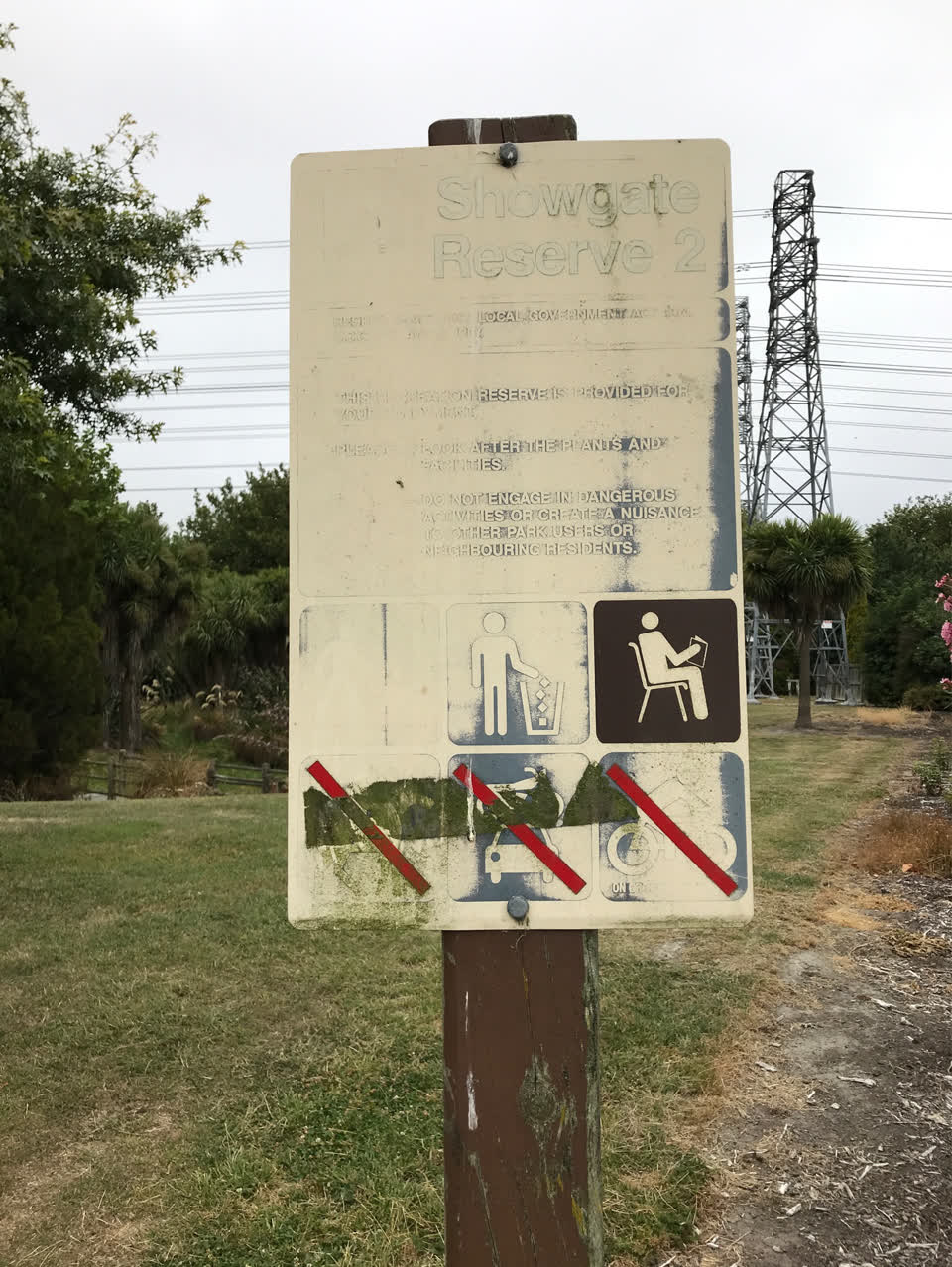 The photograph attached to this parks report