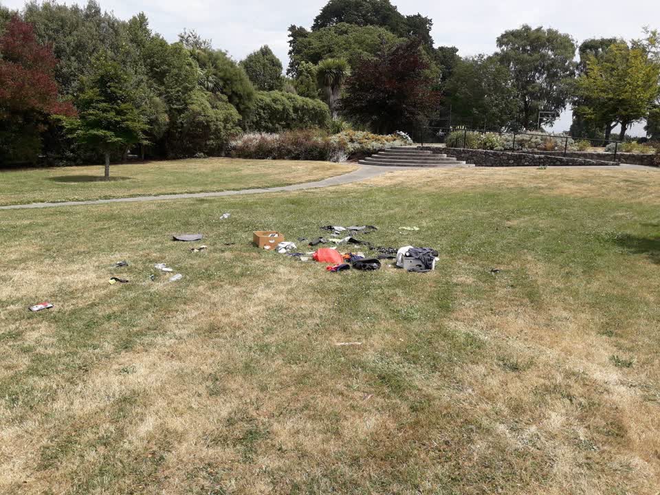 The photograph attached to this rubbish/recycling report