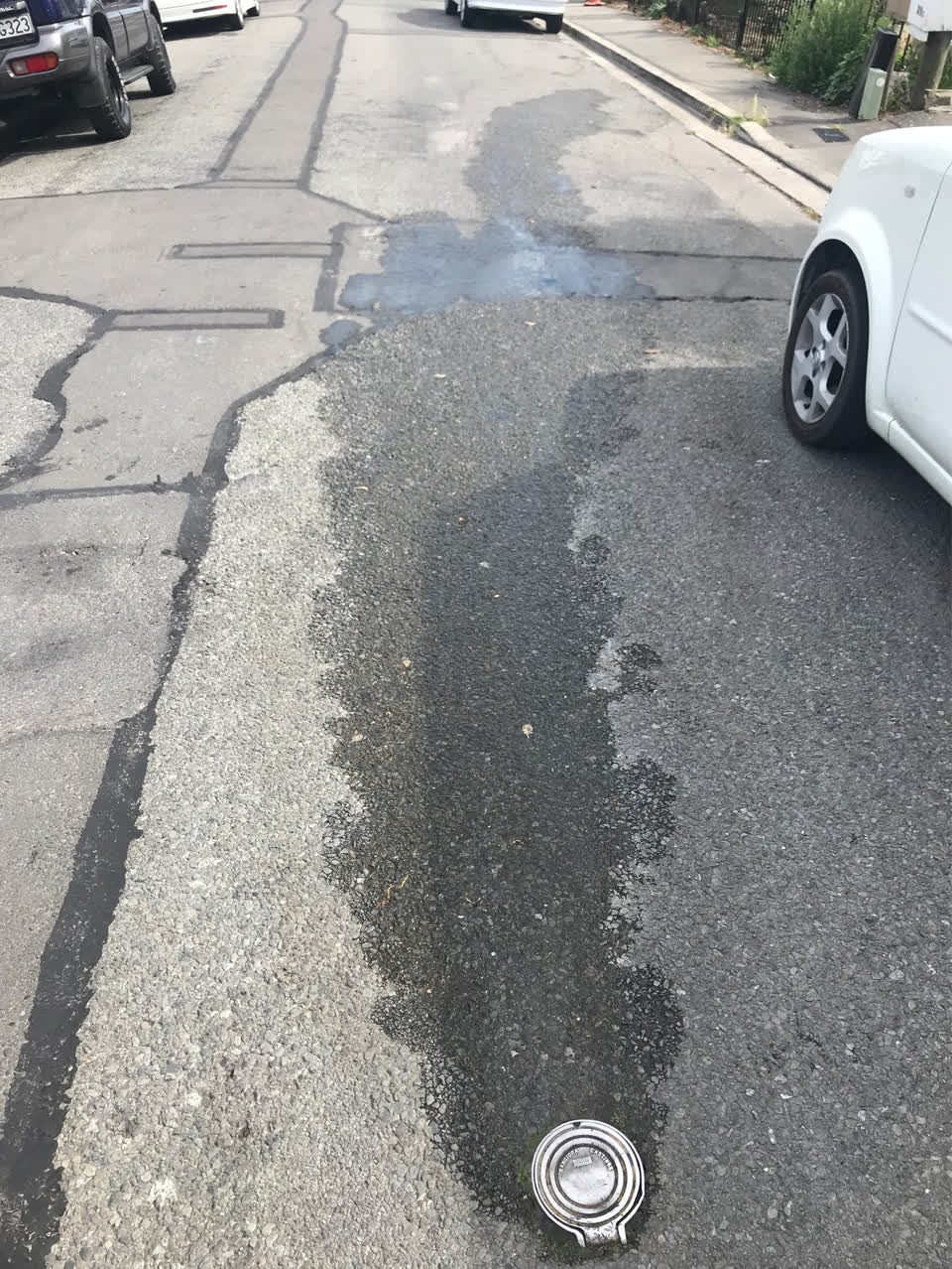The photograph attached to this flooding report