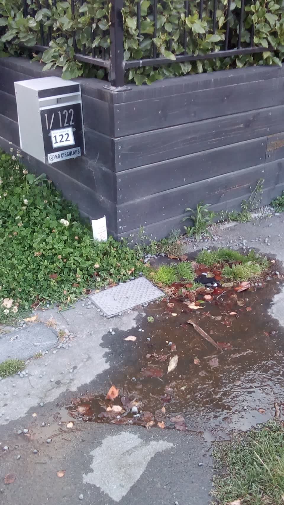 The photograph attached to this roading/streets report
