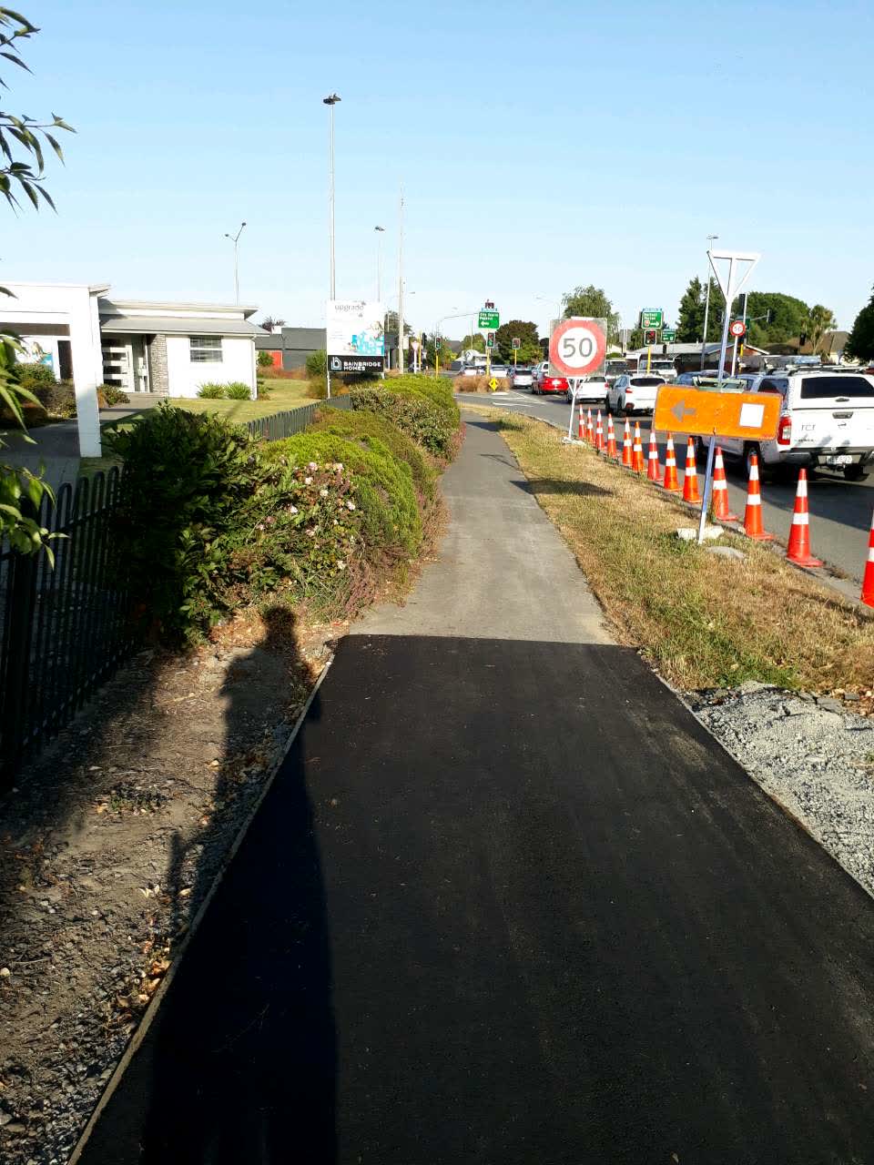 The photograph attached to this roading/streets report
