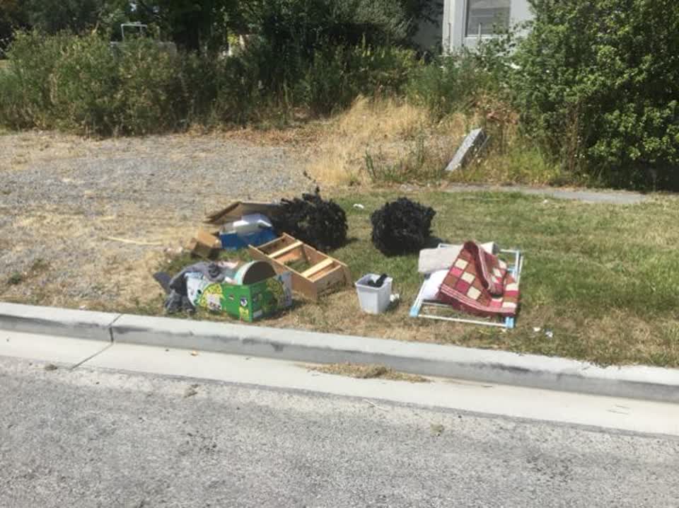 The photograph attached to this rubbish/recycling report