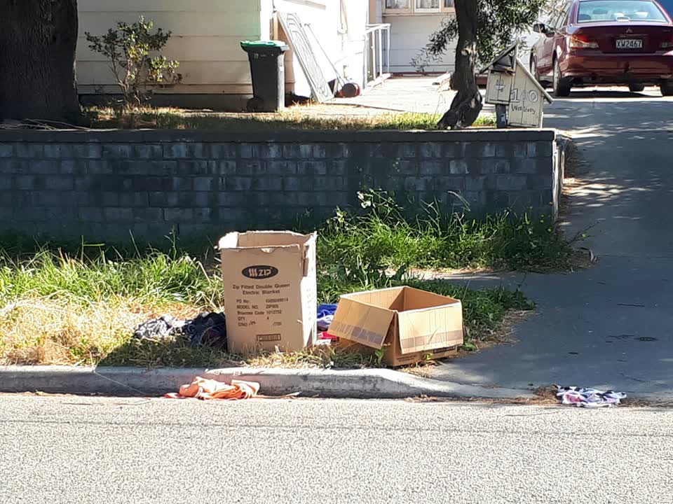 The photograph attached to this rubbish/recycling report