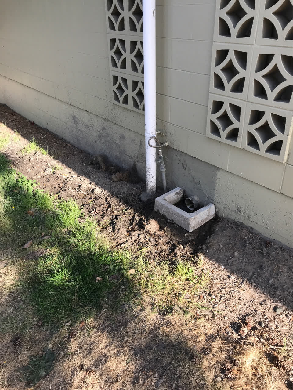The photograph attached to this wastewater/stormwater report
