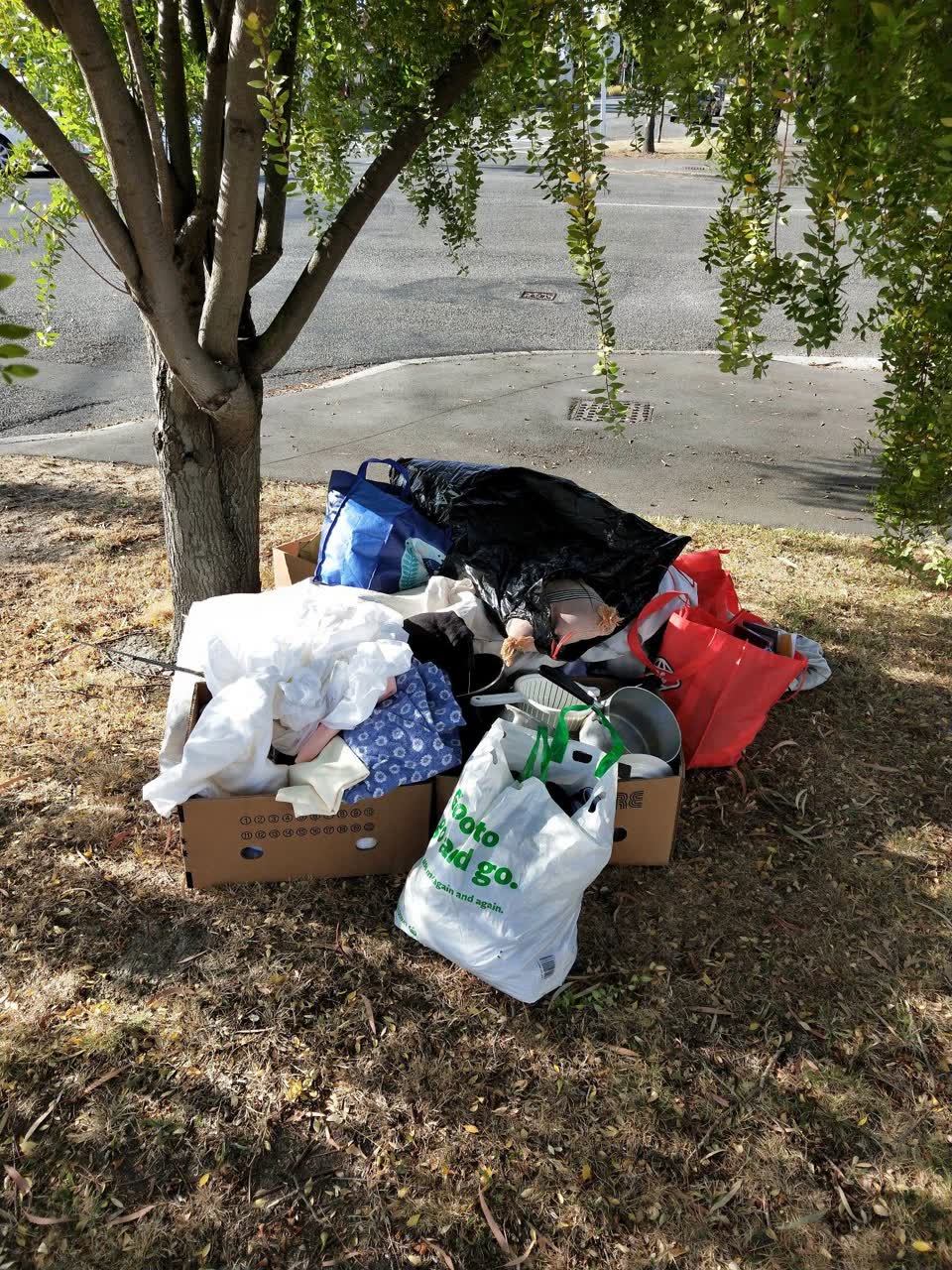 The photograph attached to this rubbish/recycling report
