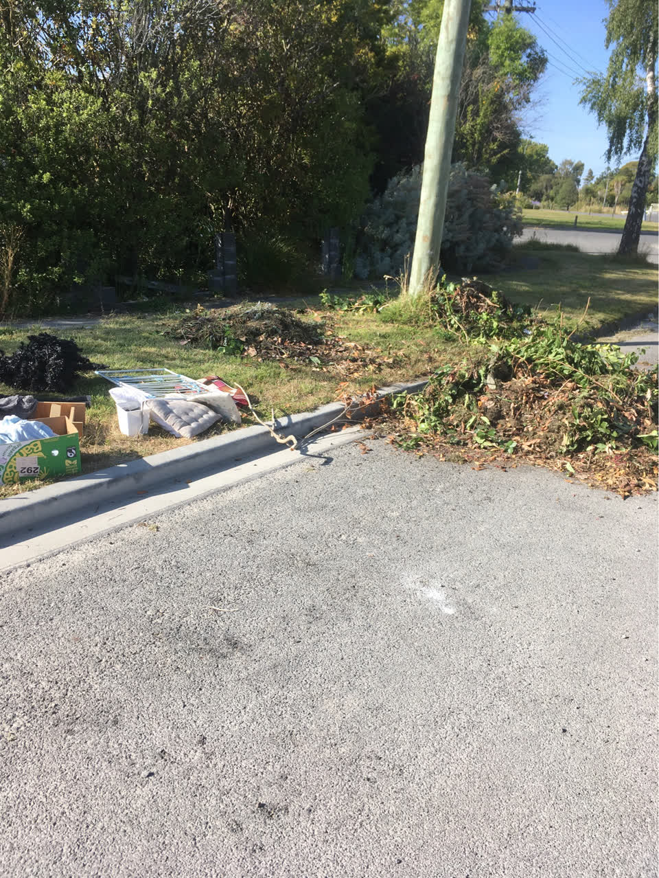 The photograph attached to this rubbish/recycling report