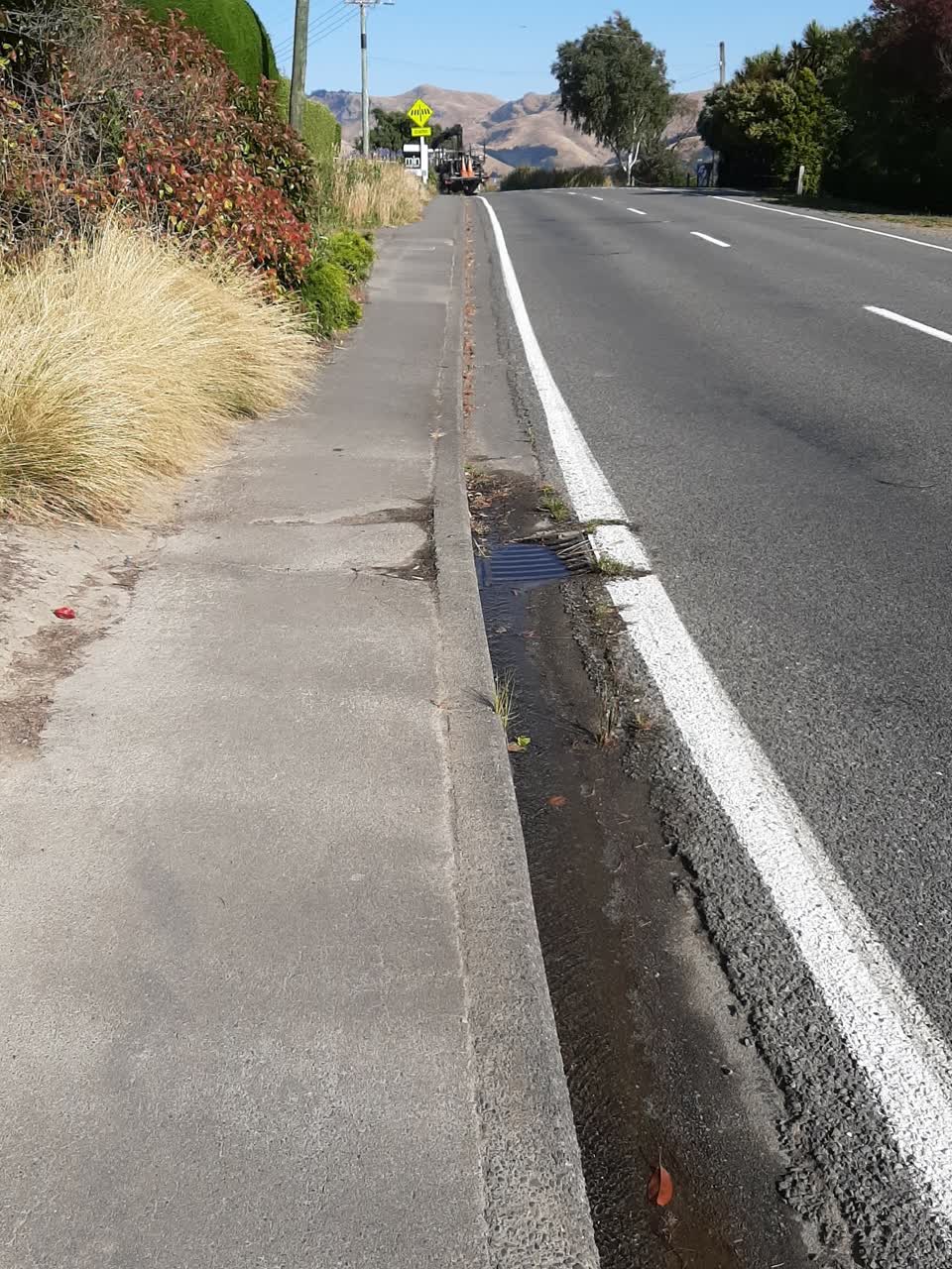 The photograph attached to this wastewater/stormwater report