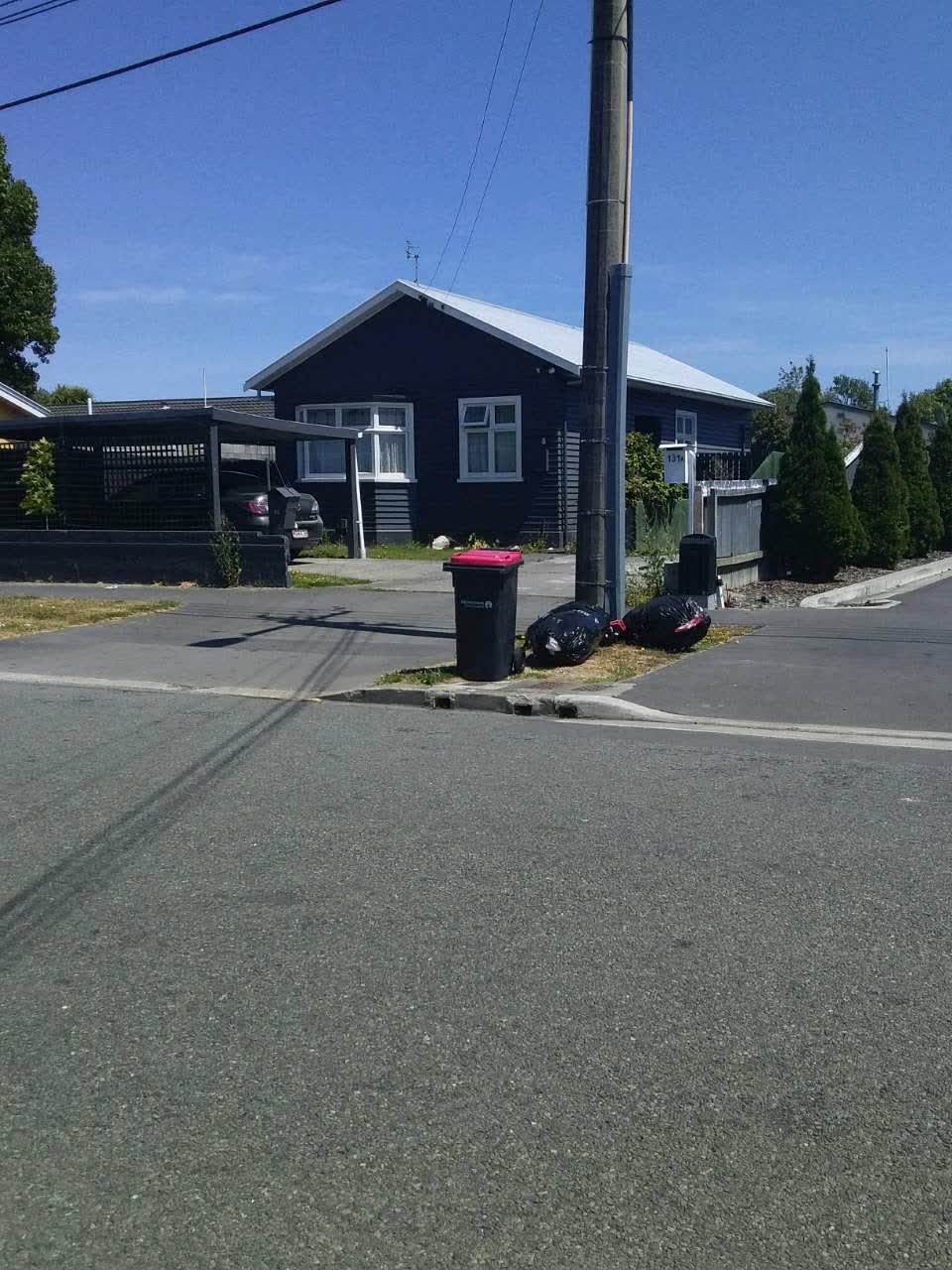 The photograph attached to this rubbish/recycling report