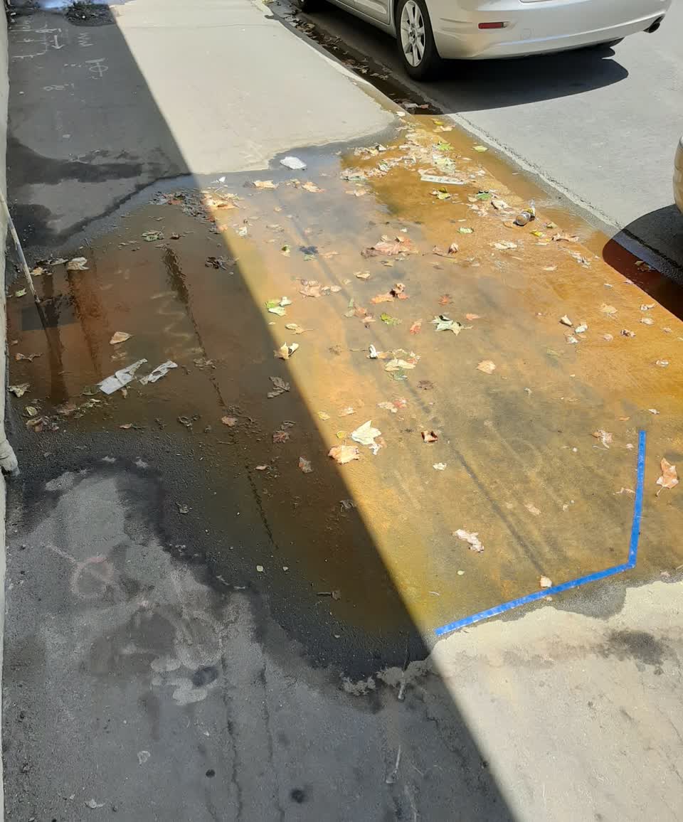 The photograph attached to this flooding report