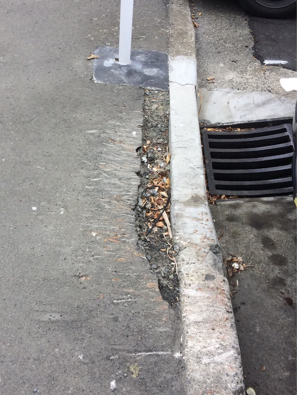 The photograph attached to this roading/streets report