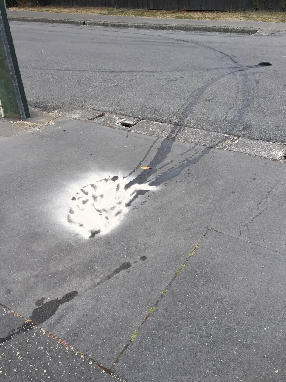 The photograph attached to this roading/streets report