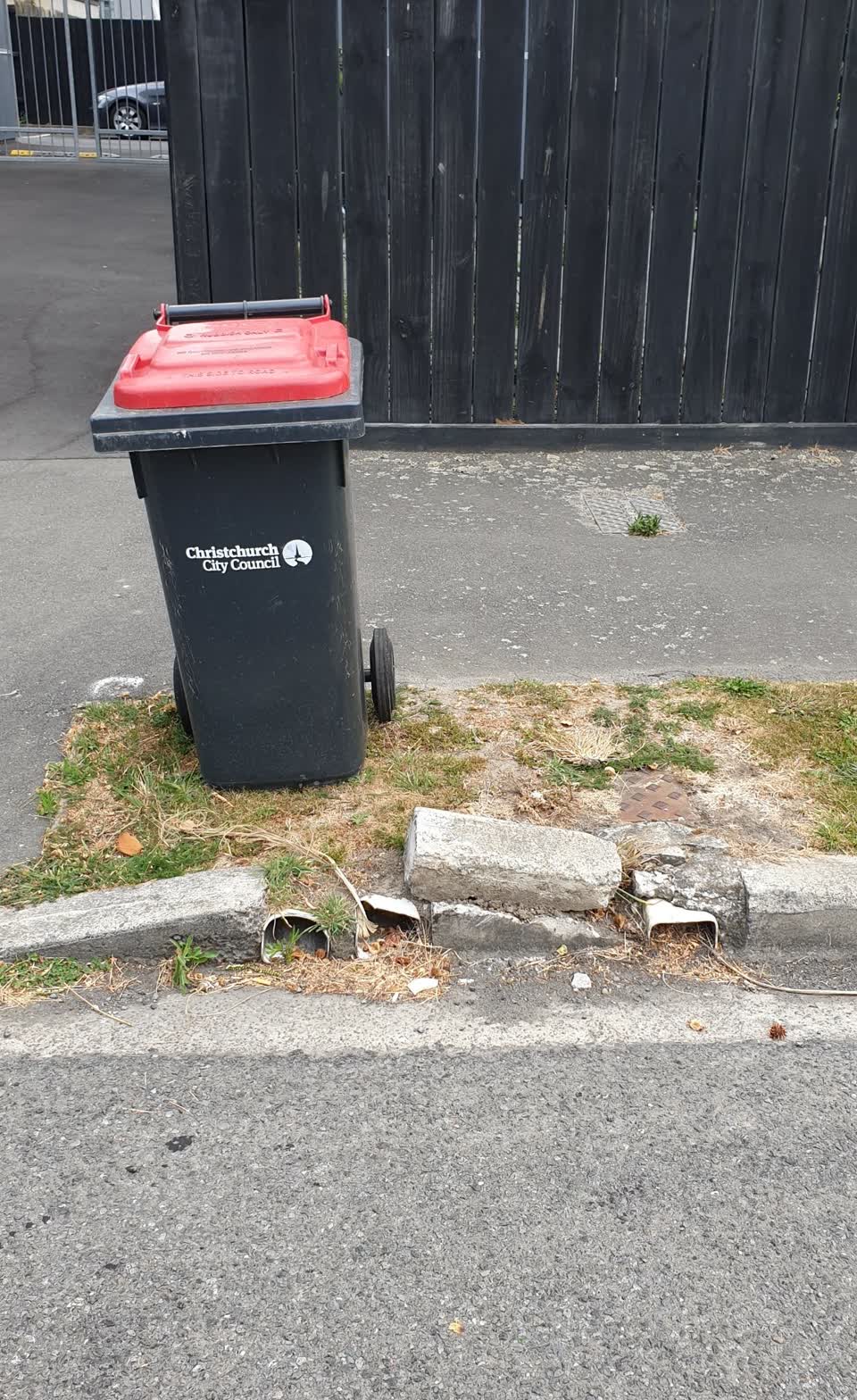 The photograph attached to this roading/streets report