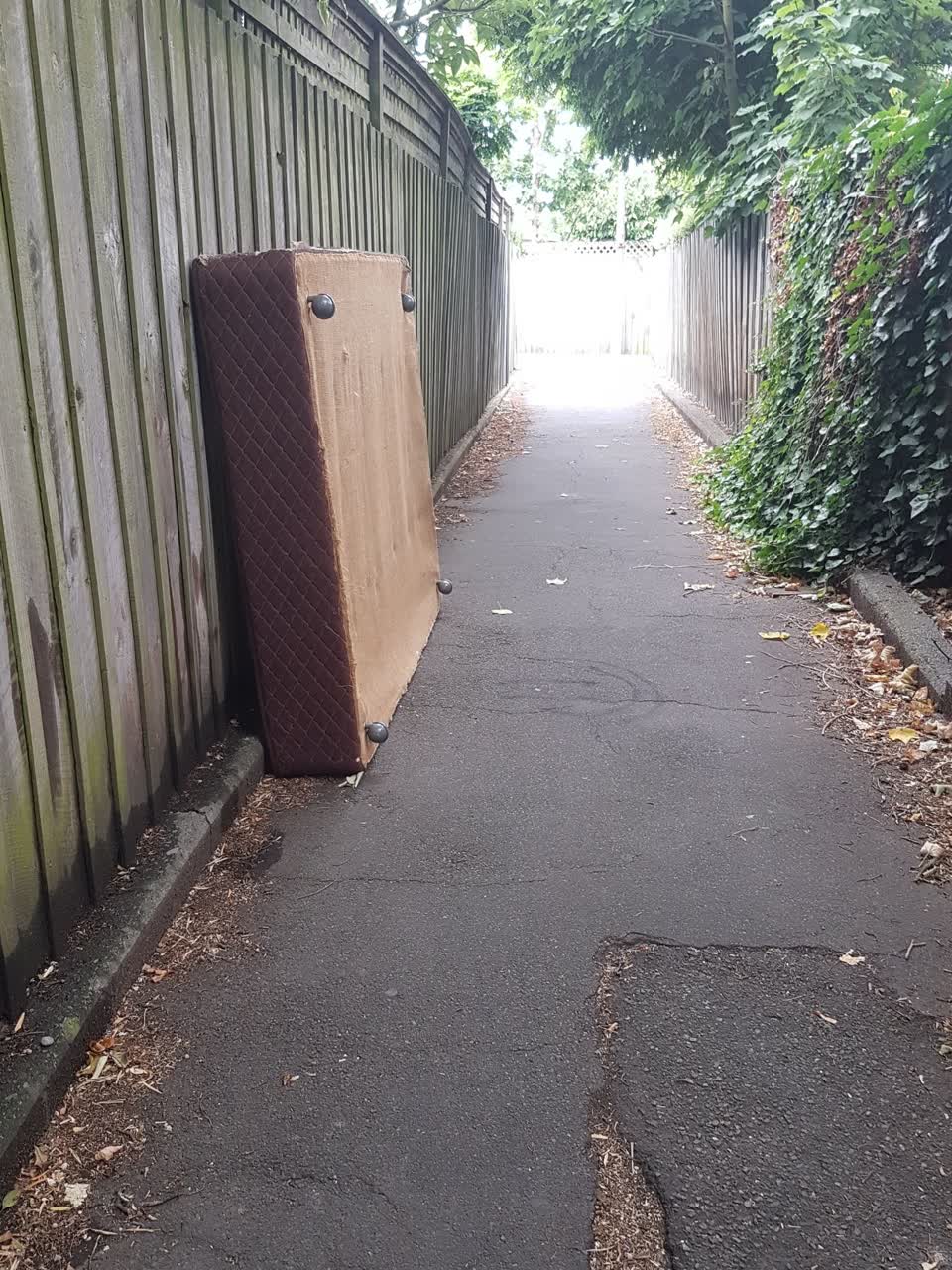 The photograph attached to this rubbish/recycling report
